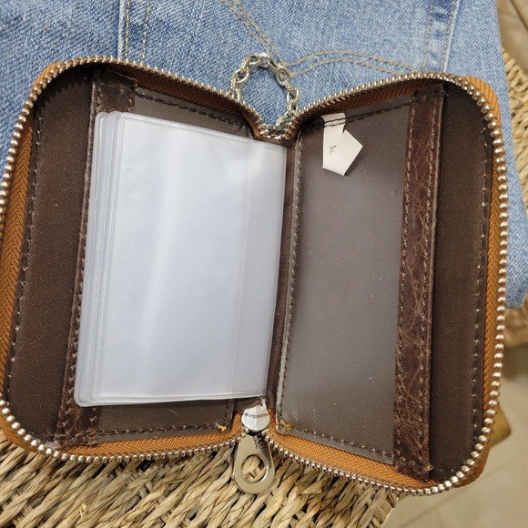 Brown Leather Wallet with Chain - Picture 5 of 13